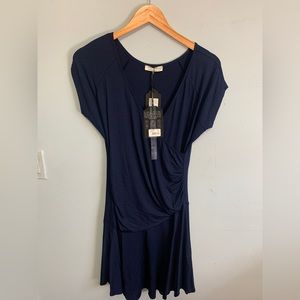 Anatomie zandra navy blue ladies medium wrap dress new